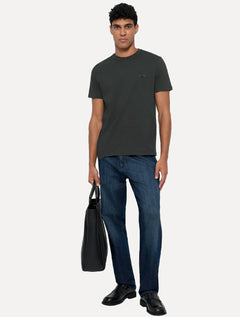 Camiseta Calvin Klein Jeans Masculina New Logo Re Issue Chumbo