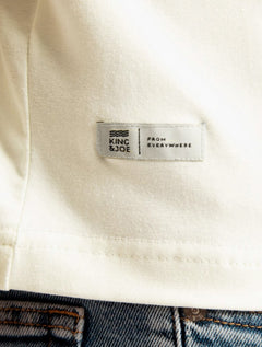 Camiseta King & Joe Masculina Cotton Premium Flex Off White
