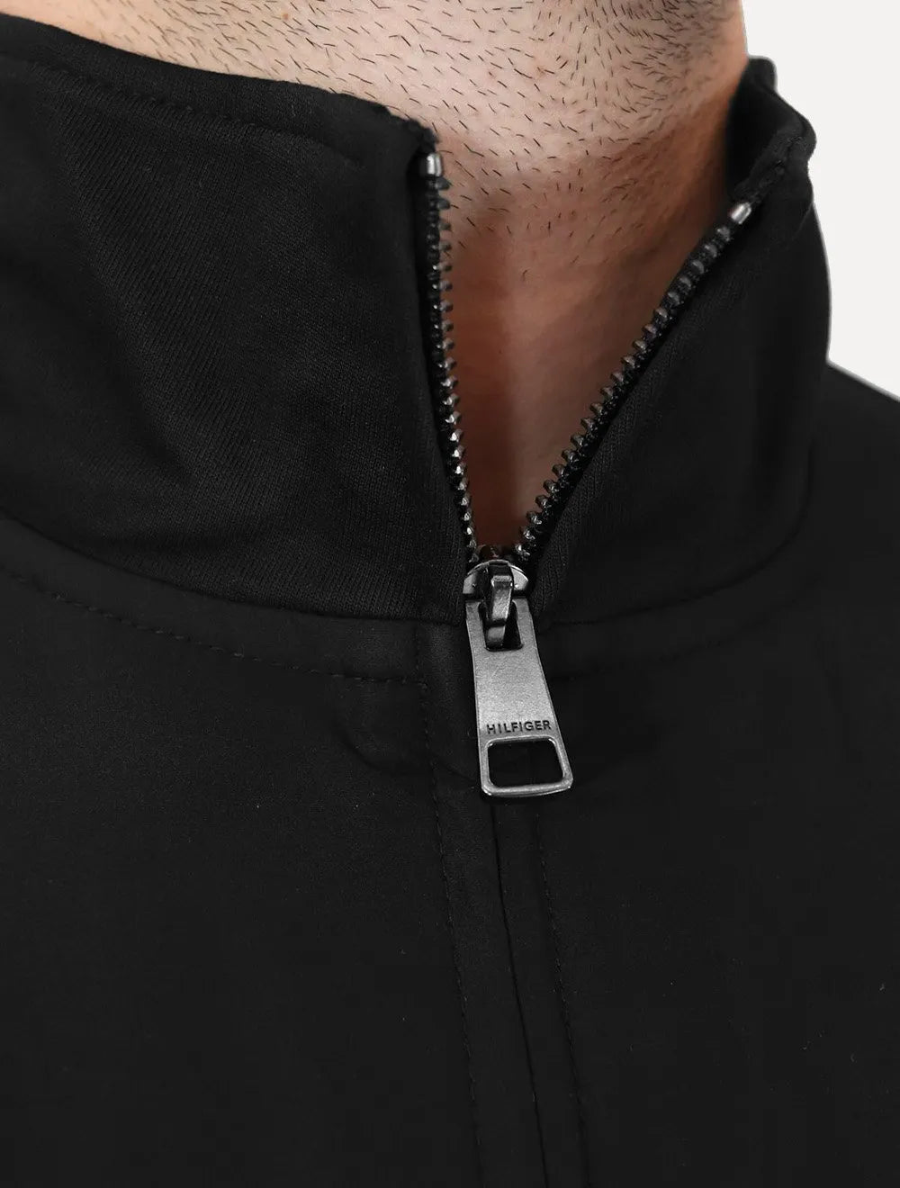 Jaqueta Tommy Hilfiger Essential Intechno Mix Zip Preto
