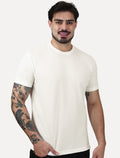 Camiseta King & Joe Masculina Slim Textura Tricot Off White
