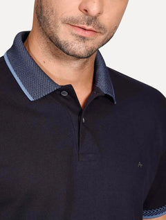 Polo Aramis Masculina Regular Piquet Tech Azul Marinho