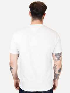 Camiseta Tommy Hilfiger Masculina Icon Gold Branca