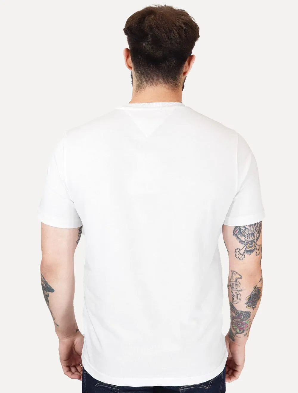 Camiseta Tommy Hilfiger Masculina Icon Gold Branca