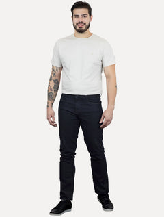 Calça Dudalina Jeans Masculina Concept Stretch Five Pockets Browm Icon Escura