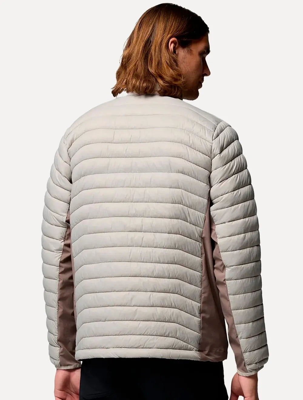 Jaqueta Columbia Masculina Powder Pass Hybrid Cinza Claro