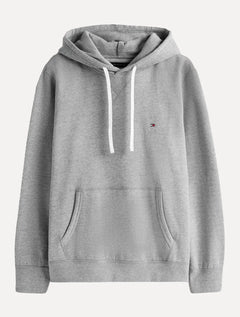 Moletom Tommy Hilfiger Masculino Essential Fleece Hoody Flag Cinza Médio