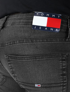 Calça Tommy Jeans Masculina Slim Scanton Stoned Preta