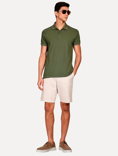 Polo Aramis Masculina Regular Piquet Tech Verde Militar