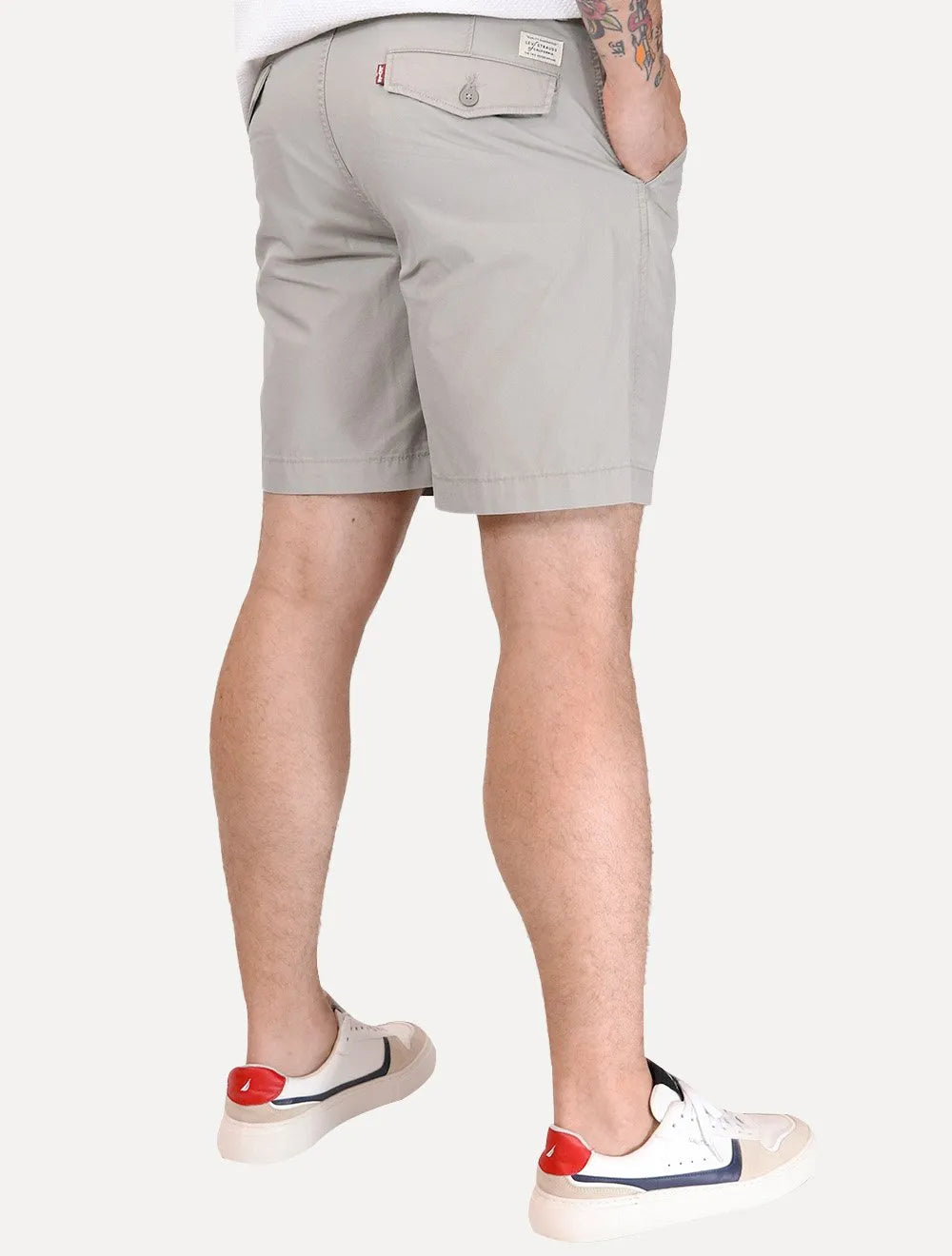 Bermuda Levis Masculina Sarja XX Chino Relaxed Short II Cinza