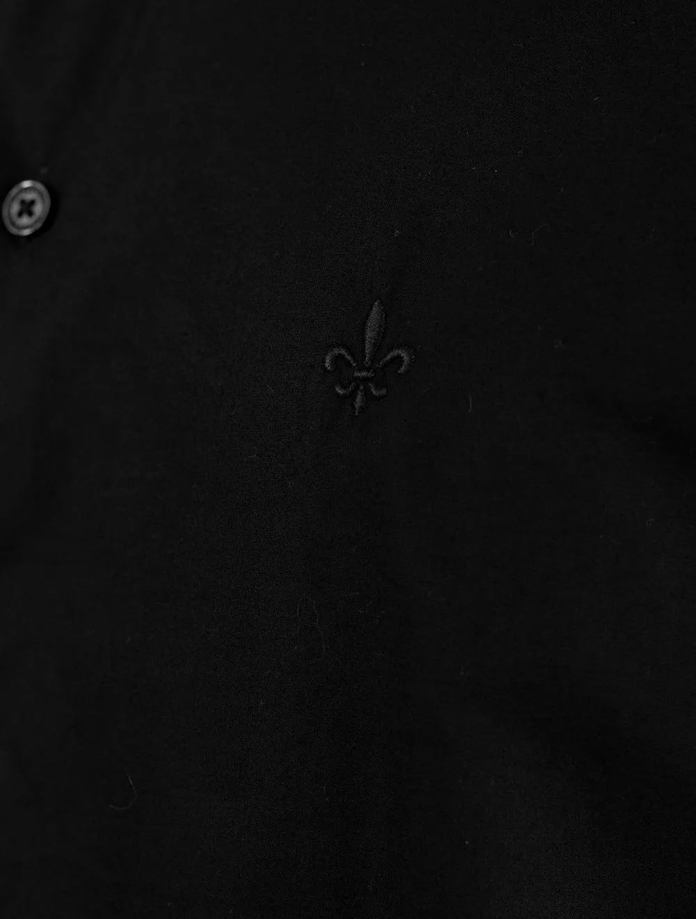 Camisa Dudalina Masculina Slim Tricoline Lisa Preta