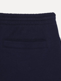 Bermuda Lacoste Masculina Moletom Basica Lisa Azul Marinho