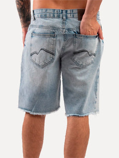 Bermuda King & Joe Jeans Masculina Slim Azul Claro