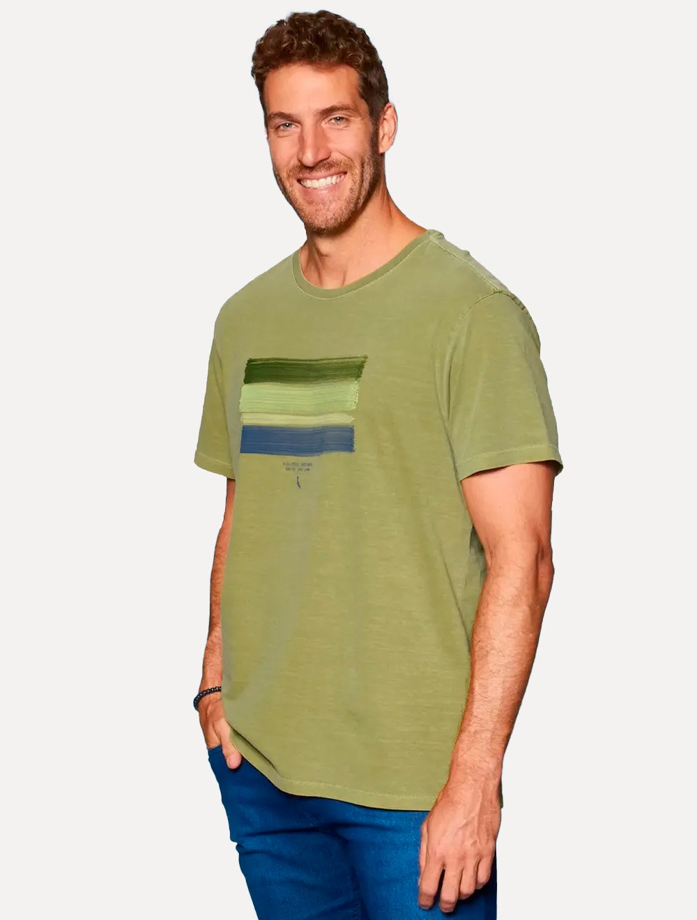 Camiseta Reserva Masculina Regular Brushed Verde