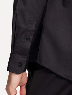 Camisa Aramis Masculina Slim Tricoline Stretch Preta