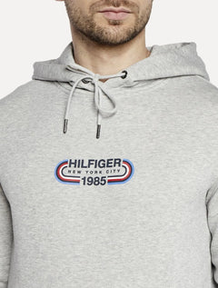 Moletom Tommy Hilfiger Masculino Track Graphic Hoodie Cinza Mescla