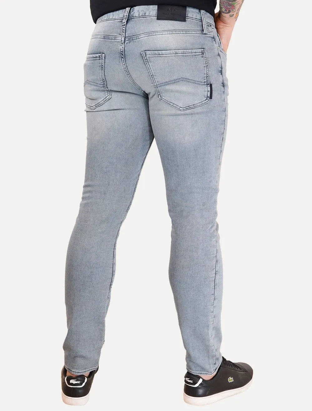 Calça Jeans Armani Exchange Masculina J14 Slim Fit Azul Claro