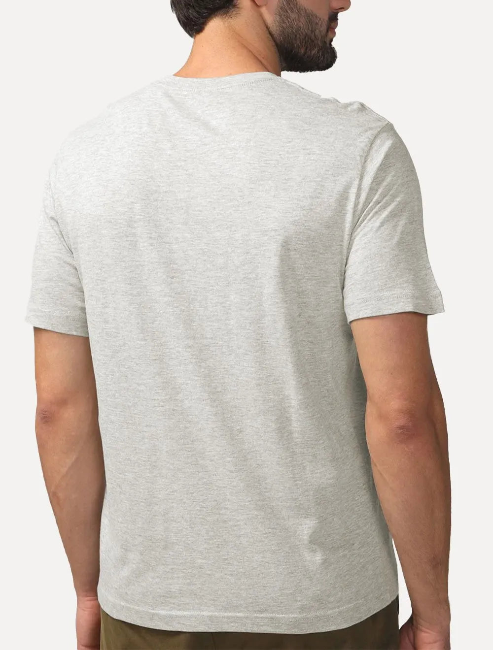 Camiseta Aleatory Masculina Navy Icon Off-White Mescla