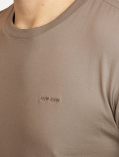 Camiseta John John Masculina Slim Fit Cotton Cáqui