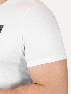Camiseta Guess Masculina Los Angeles Logo Block Branca