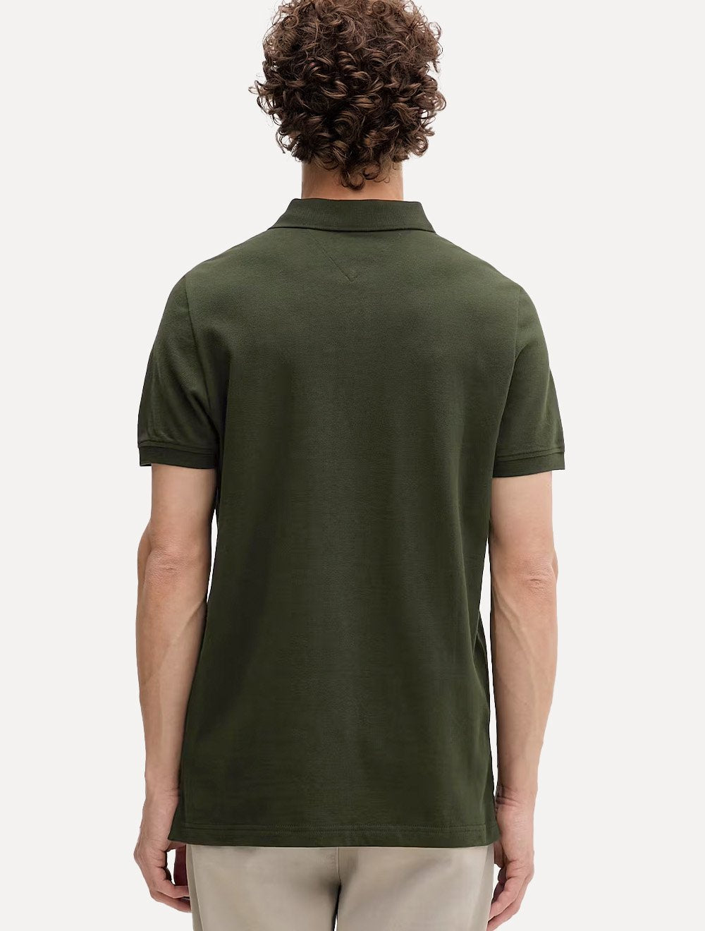 Camisa Polo Tommy Hilfiger Masculina Piquet Regular Placket Verde