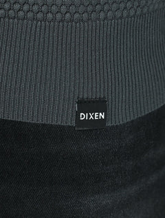 Suéter Dixen Masculina Tricot Manga Longa Frente Texturizada Cinza