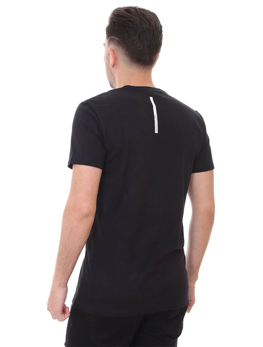 Camiseta Calvin Klein Jeans Masculina Tropical Paradise Preta