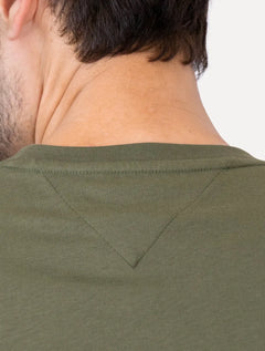 Camiseta Tommy Hilfiger Masculina Chest Insert Logo Verde Militar