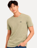 Camiseta King & Joe Masculina Basic Small Dark Logo Cáqui