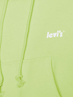 Moletom Levis Feminino Cropped Media Hoodie Verde Claro