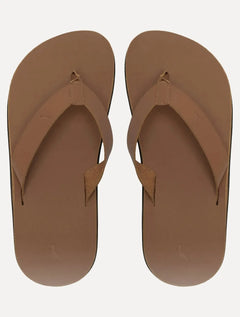 Chinelo Reserva Masculino RSV Deck 2.0 Couro Marrom Café