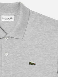 Polo Lacoste Masculina Classic Fit Mescla Azul Claro Mescla
