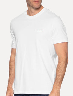 Camiseta Aramis Masculina Estampa Assinatura 1995 Peito Branco