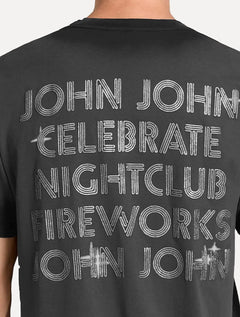 Camiseta John John Masculina Regular Fit Firework Cinza Escuro