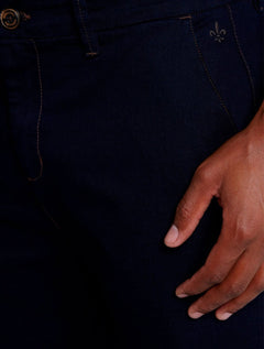 Bermuda Dudalina Jeans Masculina Stretch Escura