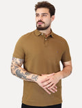 Polo Tommy Hilfiger Masculina Regular Piquet 1985 Marrom Médio
