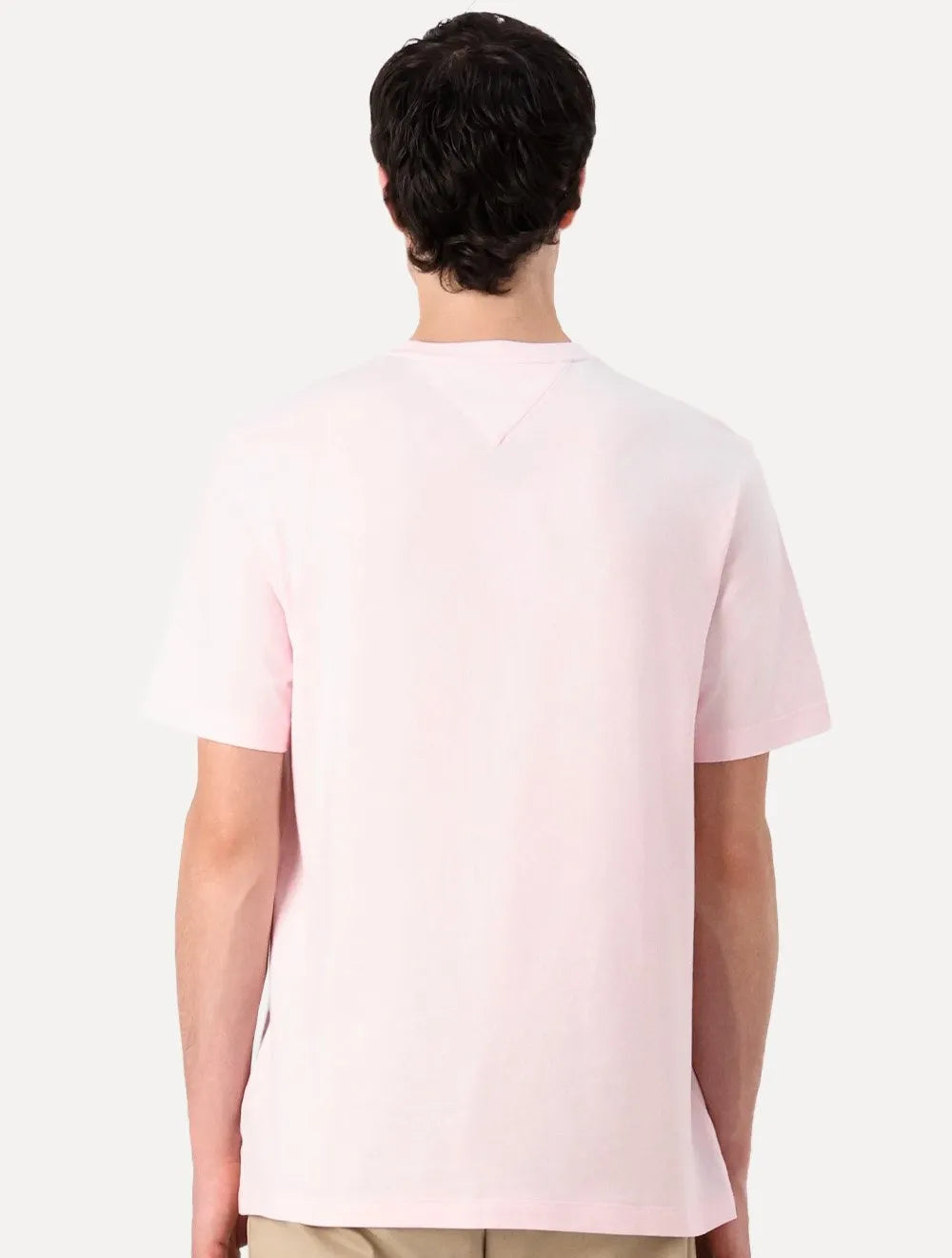 Camiseta Tommy Hilfiger Masculina Essential Cotton Rosa Claro