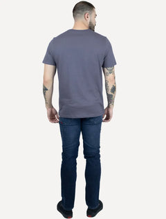 Camiseta Dudalina Masculina Essentials Modal Logo Roxa