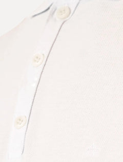 Polo Aramis Masculina Cotton Piquet Basic Mono Logo Branca