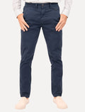 Calça Dudalina Masculina Sarja Slim Faca Color Azul Marinho