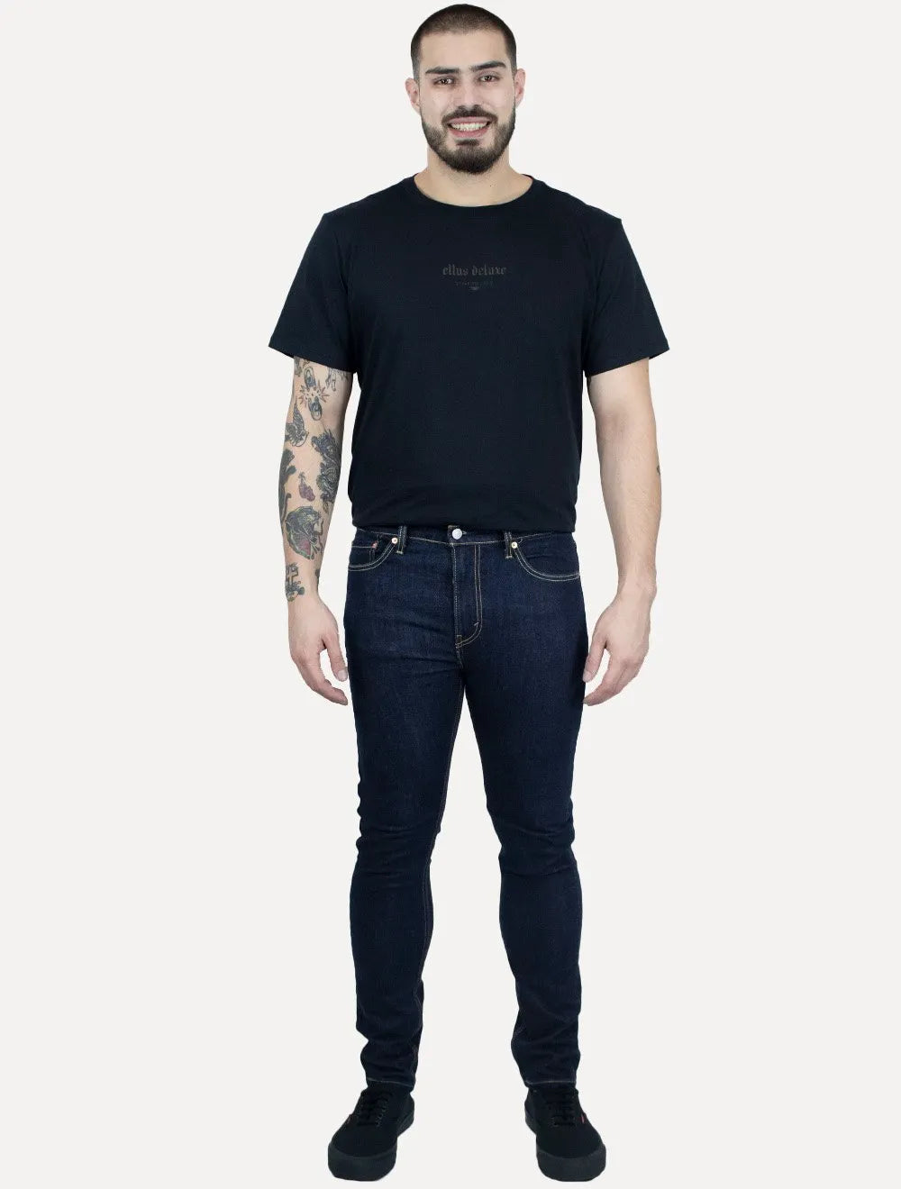 Calça Levis Jeans Masculina 510 Skinny Azul Marinho