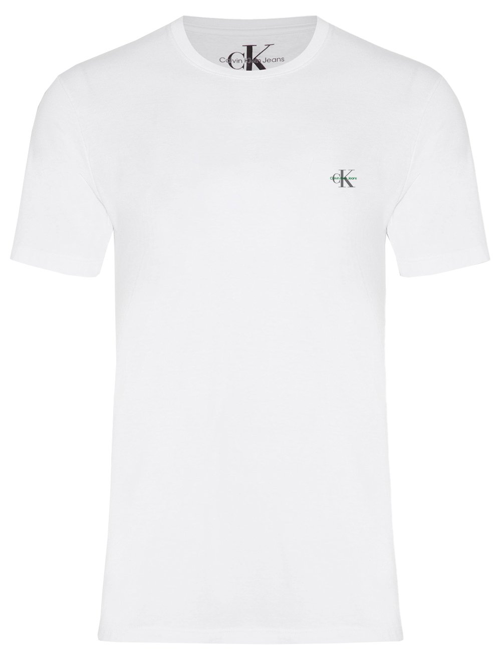 Camiseta Calvin Klein Jeans Masculina New Logo Re Issue Branca