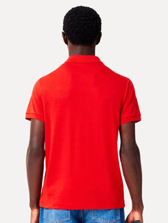 Polo Lacoste Masculina Malha Regular Fit Light Pima Cotton Vermelha