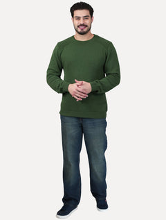 Suéter Dixen Masculino Tricot Nervura Ombro Estonada Verde