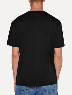 Camiseta Tommy Jeans Masculina Regular Entire Logo Preto