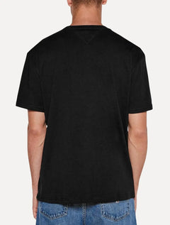 Camiseta Tommy Jeans Masculina Regular Entire Logo Preto
