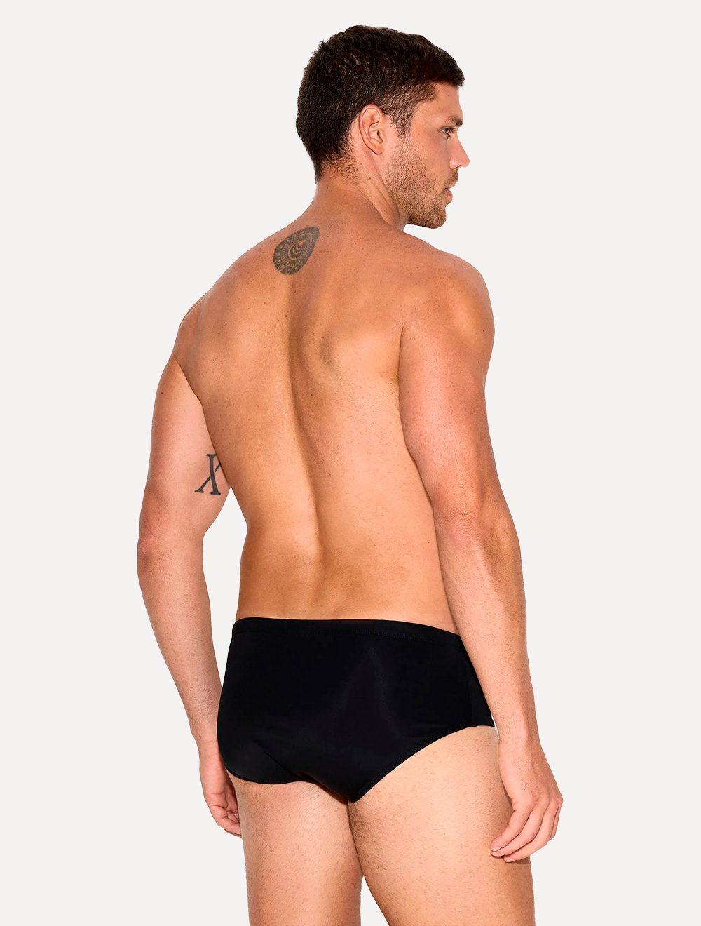 Sunga John John Masculina Zayn Black Logo Lateral Preta