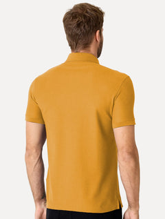 Polo Dudalina Masculina Piquet Essential Color Amarelo Escuro
