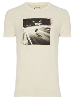 Camiseta Osklen Masculina Slim Rough SK8 Commuting Cáqui Claro