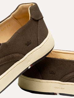 Tênis Osklen Masculino Slip On Bossanova Texture Marrom