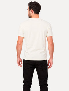 Camiseta Guess Masculina Big Chest Inverse Line Logo Branca